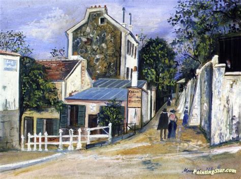 Cabaret Du Lapin Agile Artwork By Maurice Utrillo Oil Painting And Art