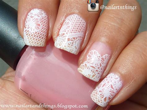 Nailart And Things Elegant Bridal Lace Nail Art