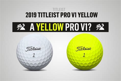 Titleist To Release Yellow Pro V1 And Pro V1x Balls In 2019 Mygolfspy