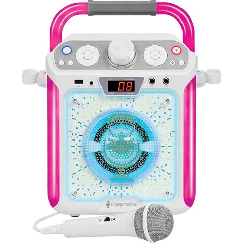 Singing Machine Groove Cube Cdg Bluetooth Karaoke System White Zebit