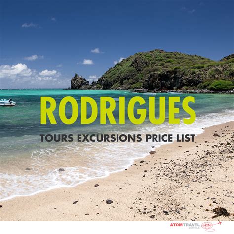 Rodrigues Tours Excursions Price List 201819 Atom Travel