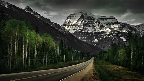 1920x1080 Resolution Gray Road Over Mountains During Daytime Hd