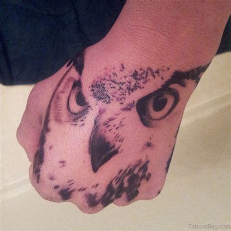 61 Wonderful Owl Tattoos On Hand Tattoo Designs