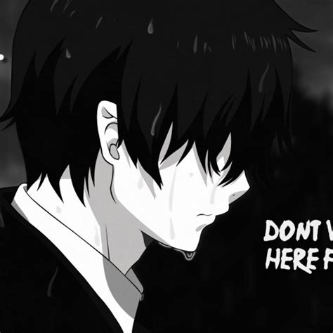 Sad Anime Wallpaper With Quote