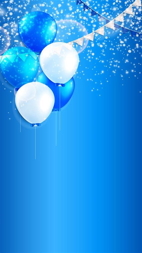 Happy Birthday Background Blue