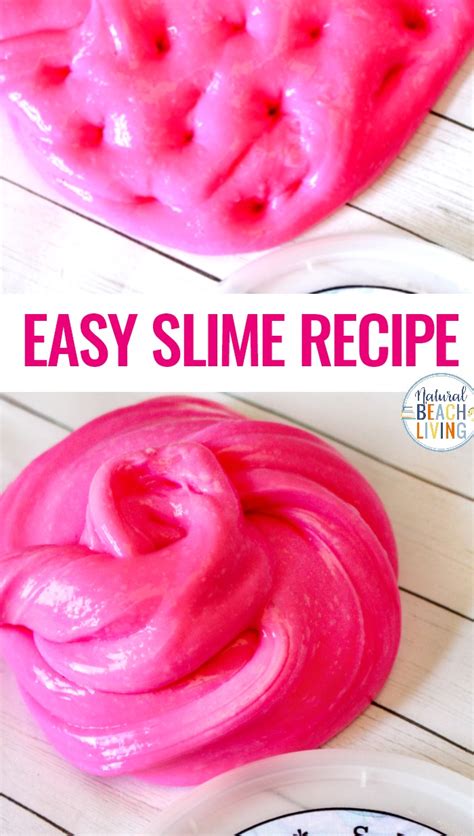 How To Make Slime With Contact Solution With Free Slime Printables