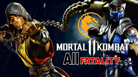 Mortal Kombat 11 All Fatalityes Training Mk11 All Fatalities