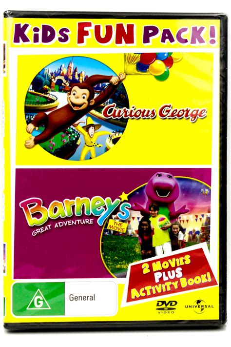 Curious George Barneys Great Adventure Kids Dvd Rare Aus Stock New