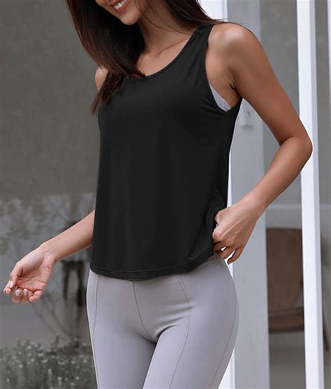 Oyanus Womens Summer Workout Tops Sexy Backless Yoga Shirts Open Back
