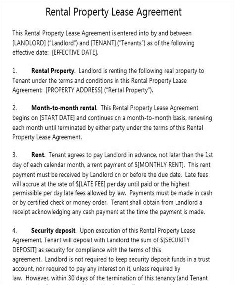 In real estate, a lease is a contract for a specific period of time — often 6 or 12 months — after which the contract expires, while rent is the payment made under the terms of the lease. FREE 39+ Lease Agreement Templates in PDF | MS Word ...