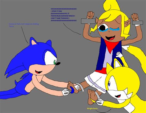 Sonic the hedgehog feet tickle. Sonic and Tails Tickles Tetra by Zaktheelf on DeviantArt