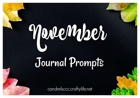 November Journal Prompts With Free Printables