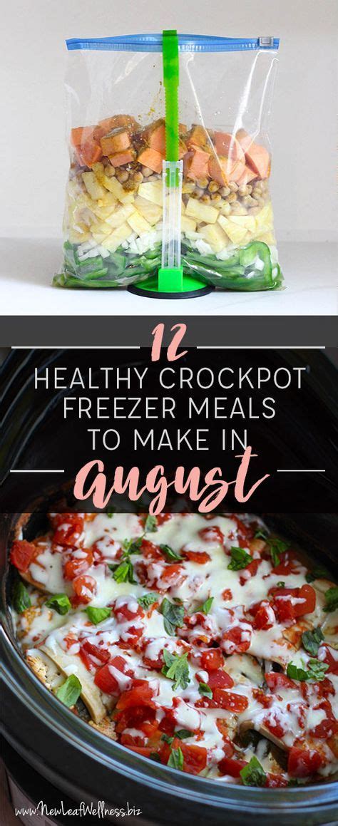 It would be a good weeknight meal that could come. 12 Healthy Crockpot Freezer Meals to Make in August | Frozen meals, Food recipes, Clean eating ...