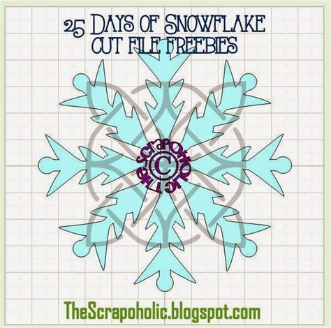 The Scrapoholic 25 Days Of Snowflake Cut File Freebies Day 23