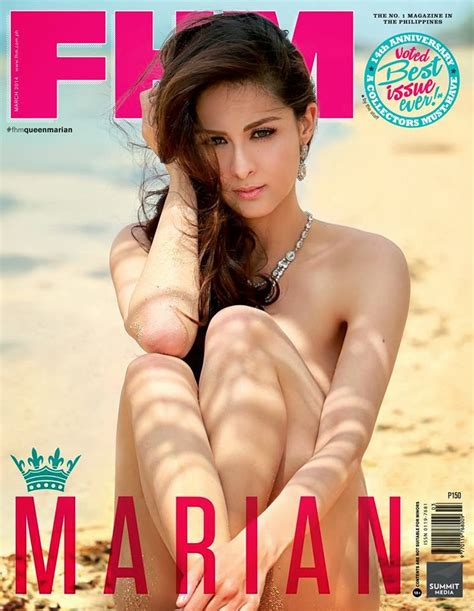 Marian Rivera Only Earrings And Necklace In FHM March 2014 Cover