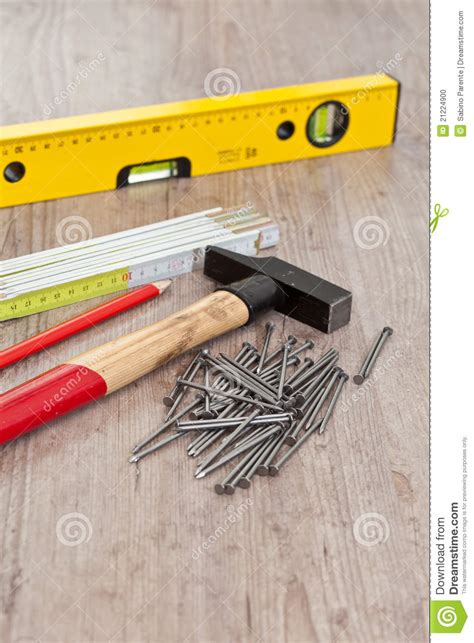 Carpenter Equipment Stock Photo Image Of Level Wood 21224900