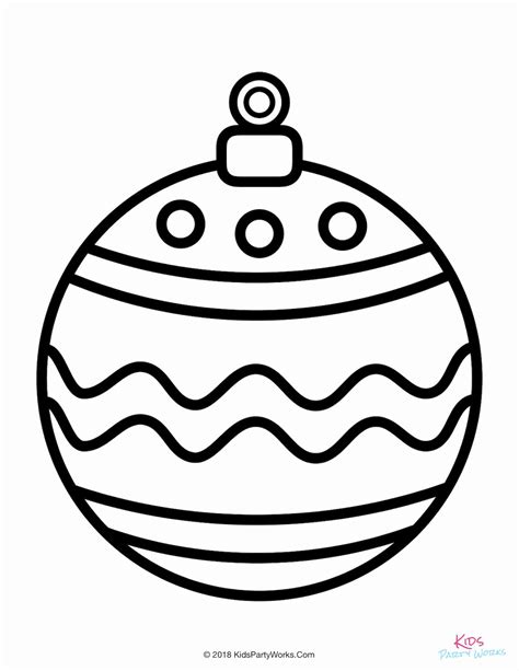 Coloring Page Christmas Ornaments Alannatewest