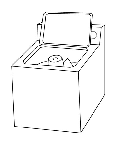 More home appliances coloring pages. Washing Machine Coloring Page - Cliparts.co