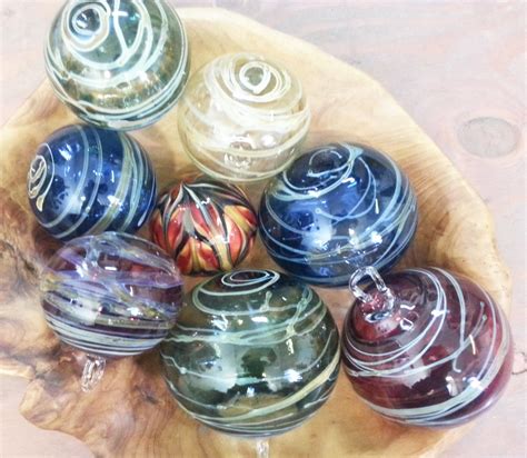 Colorful Blown Glass Ball Ornament — Jim Loewer Glass Co