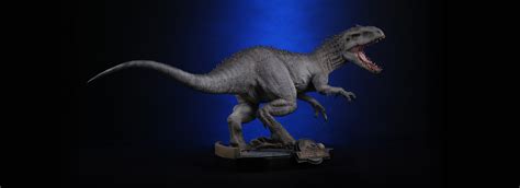 The reason rexes have a tek saddle is that rexes are famous. Jurassic World - Indominous Rex 1/24 Scale Statue Pre ...