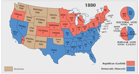 Us Election Of 1880 Map Gis Geography