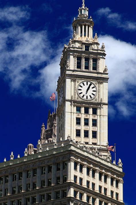 Wrigley Building Clock Tower Photograph By Patrick Malon