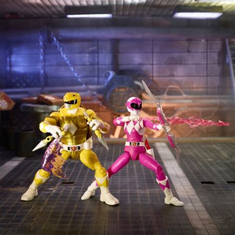power rangers x teenage mutant ninja turtles lightning collection michelangelo yellow and april