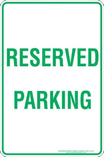 Reserved Parking Buy Now Discount Safety Signs Australia