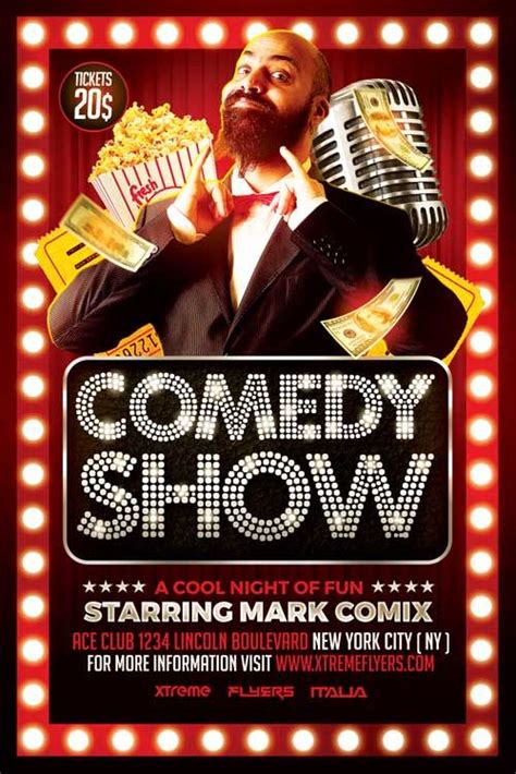 Comedy Show Flyer Template Xtremeflyers Comedy Show Flyer Comedy