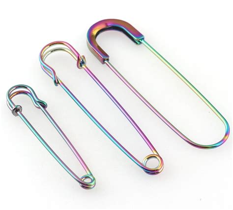 Safety Pinsrainbow Large Safety Pin Giant Safety Pins Giant Etsy