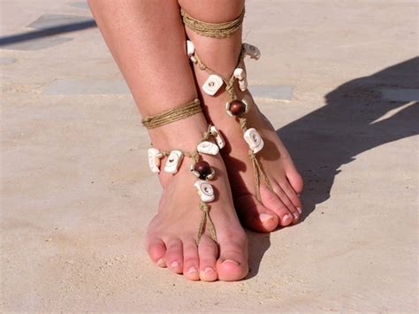 beads barefoot sandals wedding sandals hippie barefoot