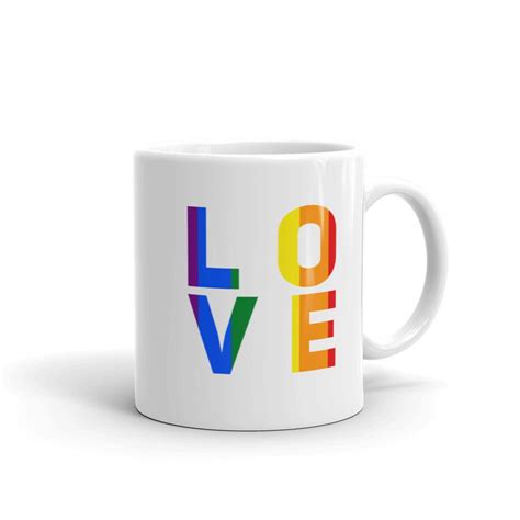 Pride Lgbtq Mug Love T Mug Gay Pride Coffee Mug Queer Etsy Uk