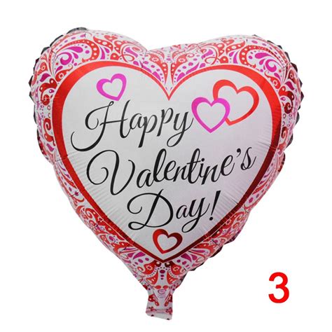 18 Inch I Love You Heart Shaped Valentines Day Decoration Balloons
