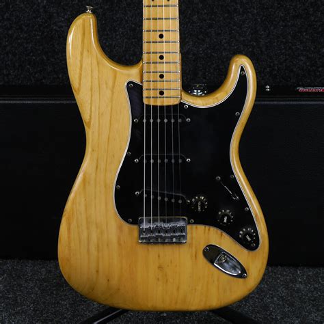 1977 Fender Hardtail Stratocaster Blonde W Hard Case 2nd Hand Free