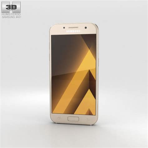 Samsung Galaxy A3 2017 Gold Sand 3d Model Cgtrader