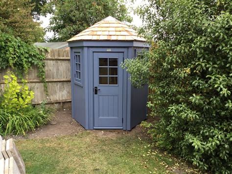 Our 6ft Hex Shed With Cedar Shingle Roof Corner Summer