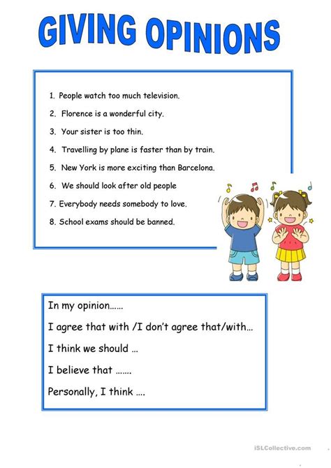 Making Suggestions Giving Opinions English Esl Worksheets For Distance Learning And Physical