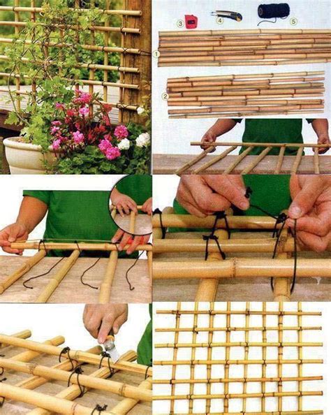 How To Make A Bamboo Trellis Gardening Bamboo Trellis Bamboo