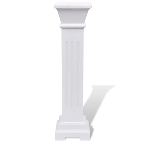 Vidaxl Classic Square Pillar Plant Stand Mdf Column Pedestal Garden