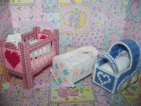 These plastic canvas original patterns are designed for kids to stitch! Crafty Kat: Mini nursery furniture in plastic canvas