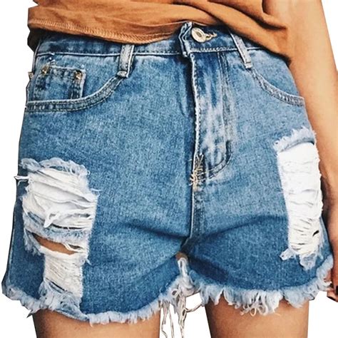 Buy Nymph 2017 Summer Ripped Jeans Short Women Casual Holes Hot Shorts Vintage
