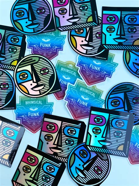 Holographic Sticker Pack 2 3 Vinyl Stickers Limited Edition