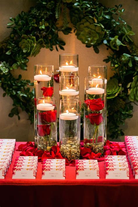Romantic Wedding Filled With Red Roses And Gold Details