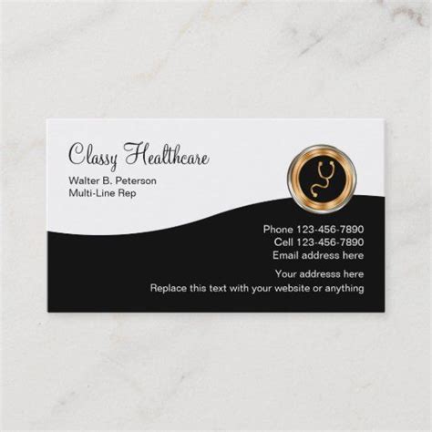 Classy Insurance Representative Business Card Zazzle Business Template Business Card Size