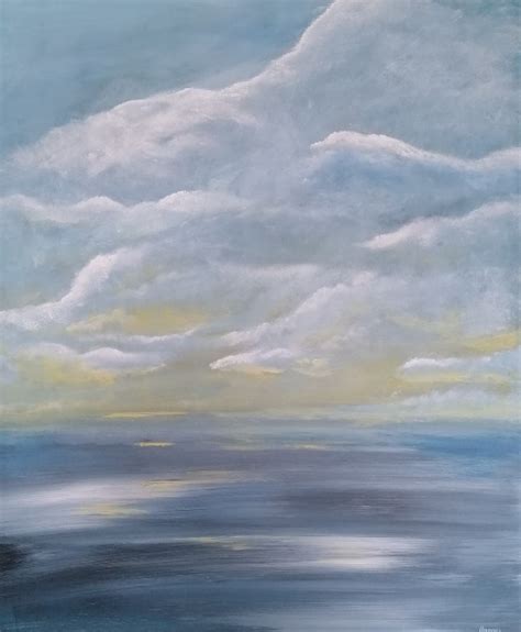 Art Work Acrylic Paintings Sea Sky Land Naomi Watkins Art