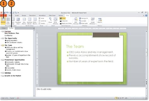 Building A Presentation Outline In Powerpoint 2010 Microsoft Press Store