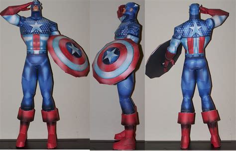 Captain America Papercraft Flickr
