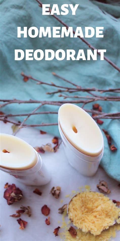 This Natural Deodorant Recipe Is For A Stick Or Tube Its Easy And Has An Option For No Baking