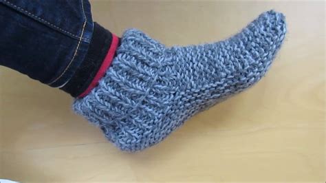 Knitting Adult Size Slippers With A French Accent Beginners Youtube Cc5