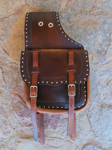 You can also use a soft sponge or a piece of sheepskin. Custom Western Leather Saddlebags with Two Straps